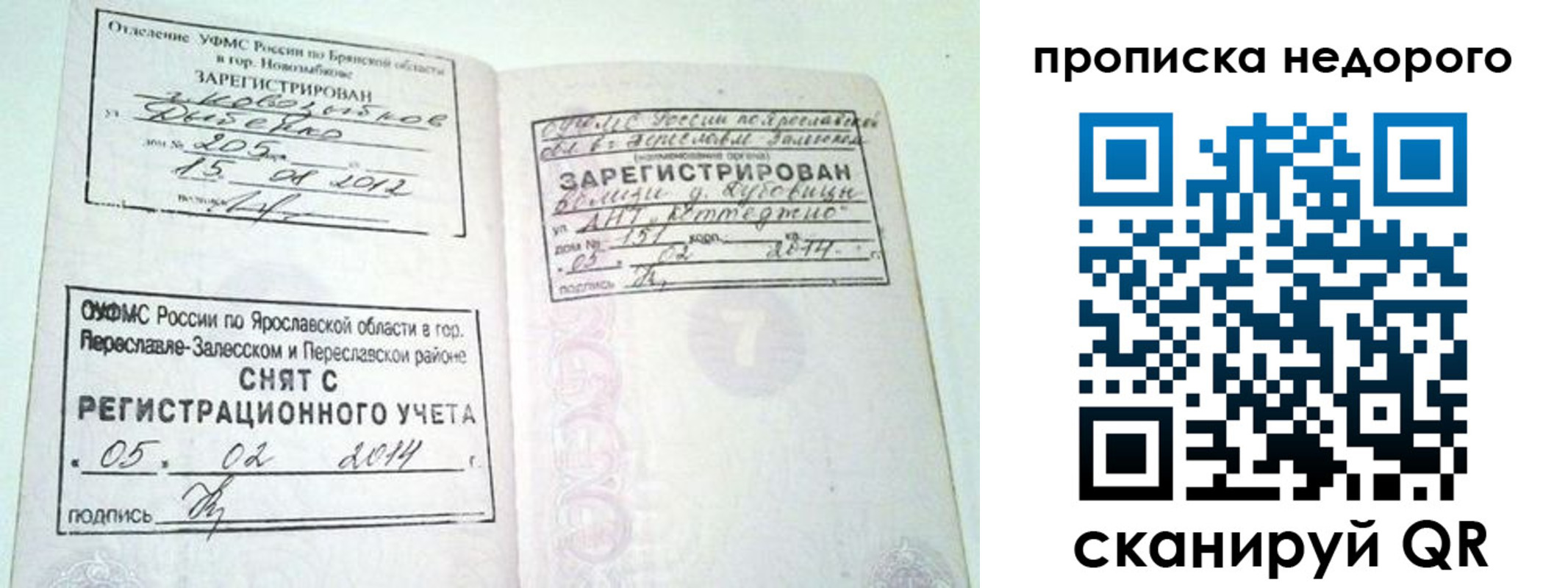 временная регистрация недорого в Скопине
